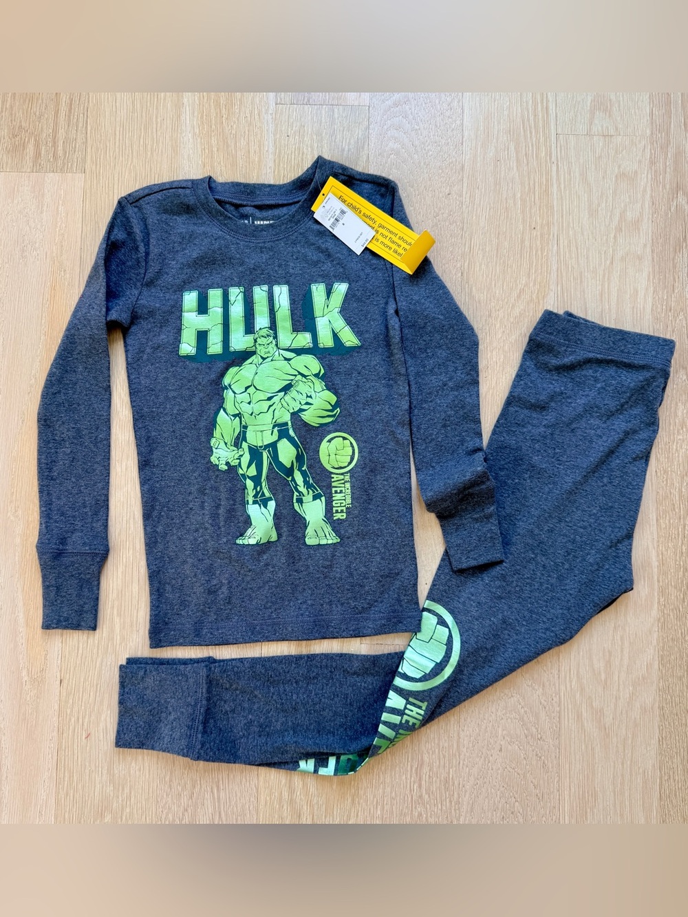 Gap Marvel Hulk Long Sleeve Organic Cotton Pajama Set - Size 8 - NWT